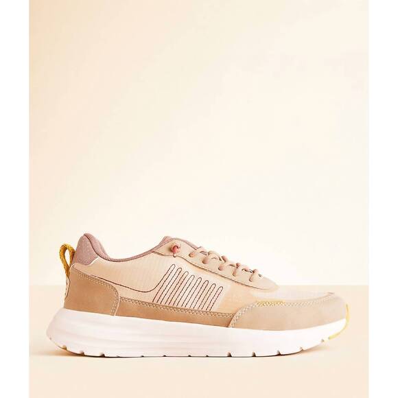 Hey Dude Womens Sirocco Alta Tan Casual NEW HEY DUDE women\'s sirocco alta colorblock sneakers in tan